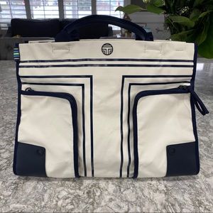 Tory sport white and blue handbag tote